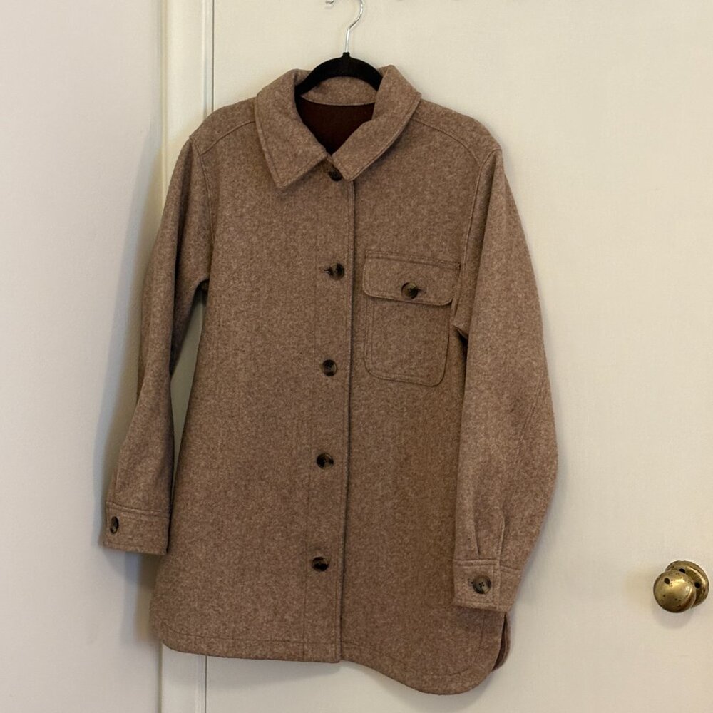Old Navy Tan Button-Up Jacket